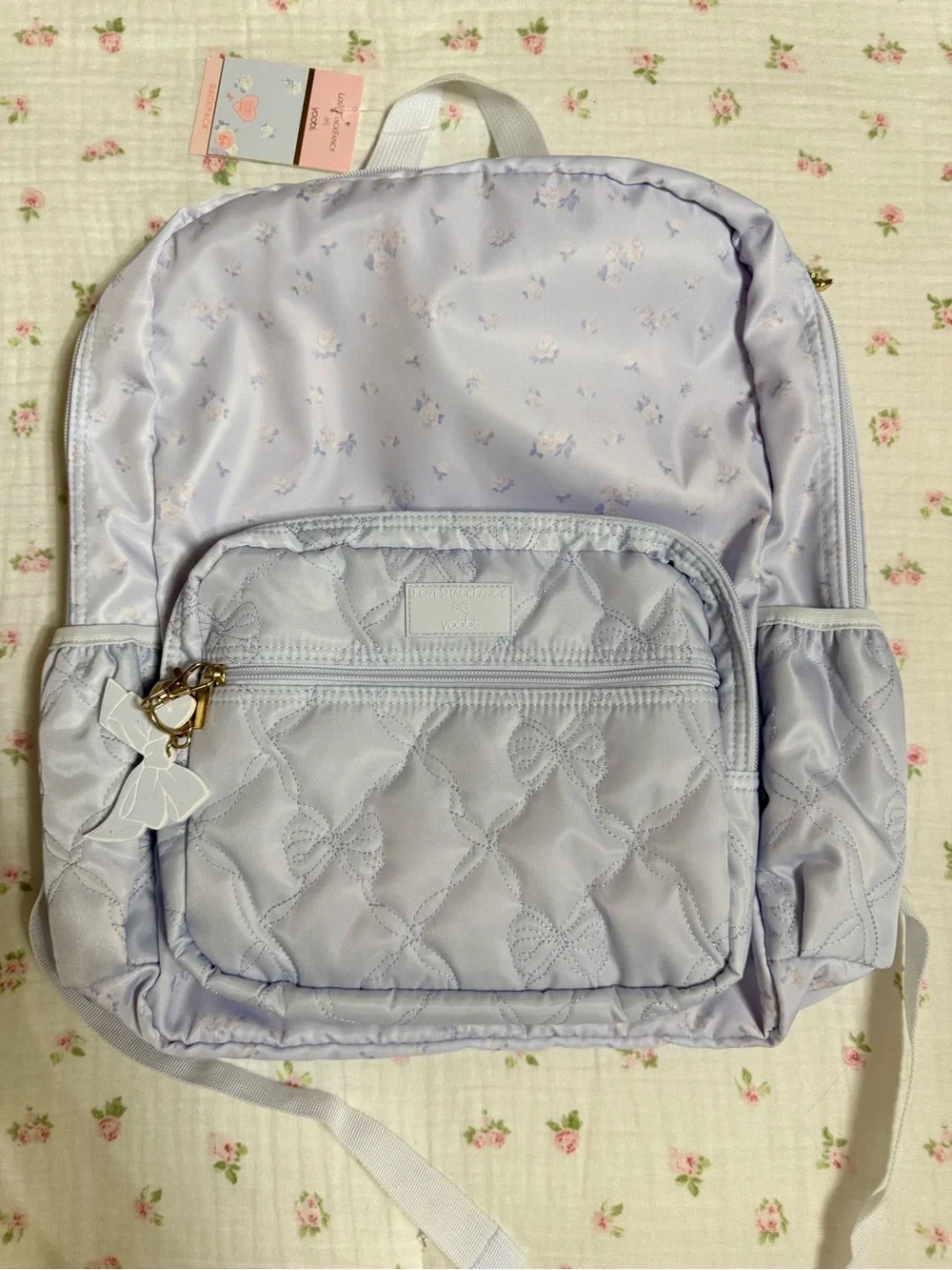 NWT Loveshackfancy x Target light blue floral backpack, lunch tote & more!